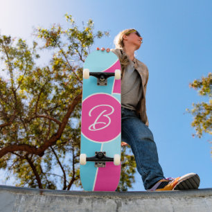 Vet Bright Fun Chic Abstract Circles Art Pattern Persoonlijk Skateboard