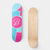 Vet Bright Fun Chic Abstract Circles Art Pattern Persoonlijk Skateboard (Voorkant)