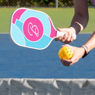 Vet Bright Fun Chic Abstract Circles Art Pattern Pickleball Paddle