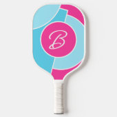Vet Bright Fun Chic Abstract Circles Art Pattern Pickleball Paddle (Voorkant)