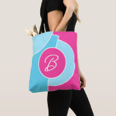 Vet Bright Fun Chic Abstract Circles Art Pattern Tote Bag (Dichtbij)