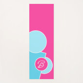 Vet Bright Fun Chic Abstract Circles Art Pattern Yogamat (Voorkant)