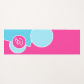 Vet Bright Fun Chic Abstract Circles Art Pattern Yogamat (Voorkant (horizontaal))