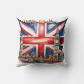 Vet Brits Union Jack Design Kussen (Achterkant)