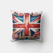 Vet Brits Union Jack Design Kussen (Voorkant)