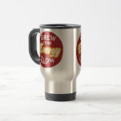 Vet brouwsel om energiestroom koffievlek te gaan reisbeker (Voorkant links)