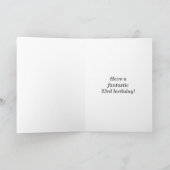 Vet, Bruin, Faux Gold 23e Verjaardag w / Naam Kaar Kaart (Binnen)