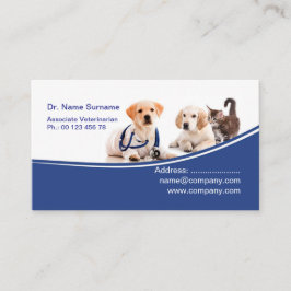 Vet Business Card for Veterinary Clinic  Visitekaartje