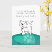 Vet & Business Cat Sympathcard - Warmte & Joy Kaart (Gele Bloem)