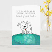 Vet & Business Dog Sympathiekaart - Warmte & Joy Kaart (Gele Bloem)