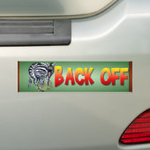 Vet Butted Zebra bumpersticker (Op auto)