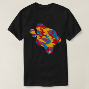 Vet Camo Patroon Verf Spat T-shirt