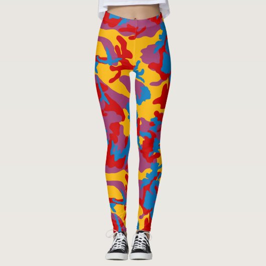 Vet Camo Pattern Leggings (Voorkant)