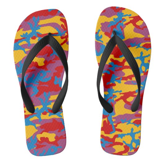 Vet Camo Pattern Teenslippers (Voetbed)
