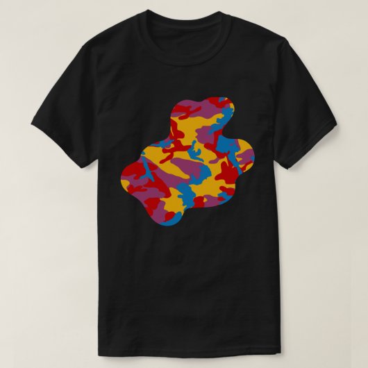 Vet Camopatroonschilderij v3 T-shirt (Design voorkant)