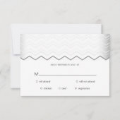 Vet Chevron Silver over witte RSVP (Voorkant)