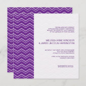 Vet Chevron Stripe Deep Paars betaalbaar Kaart (Voorkant / Achterkant)