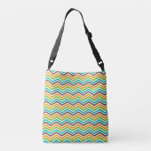 Vet Chevron Stripes Gepersonaliseerd Naam tas toev (Achterkant)