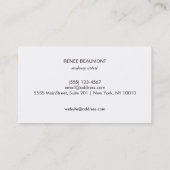 Vet Chic Modern Sequin Gold en Black Striped Visitekaartje (Achterkant)