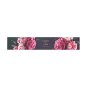 Vet Chic Pink Peony en Gold Uitnodigingen Wikkel (Vlak)