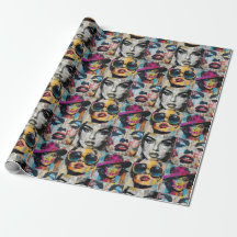 Vet & Chic Pop Art Wrapping Paper