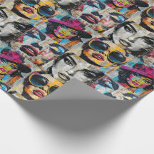 Vet & Chic Pop Art Wrapping Paper