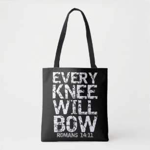 Vet Christelijk Bijbelcitaat voor mannen Elke Kne Tote Bag