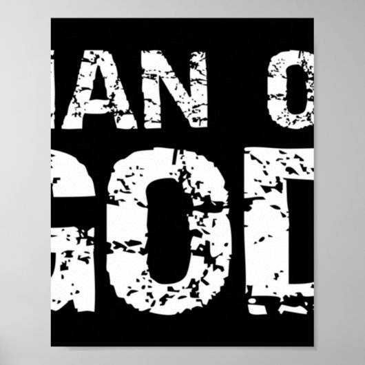 Vet Christelijk citaat voor mannen Vertrouw Gezegd Poster (Voorkant)