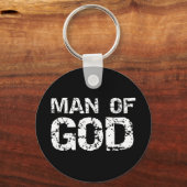Vet Christelijk citaat voor mannen Vertrouw Gezegd Sleutelhanger (Voorkant)