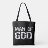Vet Christelijk citaat voor mannen Vertrouw Gezegd Tote Bag (Achterkant)