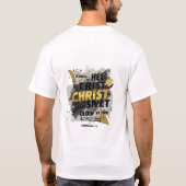 Vet Christelijk typografisch ontwerp – Faith in Ch T-shirt (Achterkant)