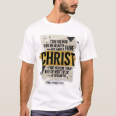 Vet Christelijk typografisch ontwerp – Faith in Ch T-shirt (Voorkant)