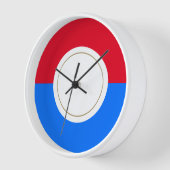 Vet Circulair Wit Nautisch Helder Rood Blauw Rim (Hoek)