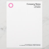 Vet cirkeltje - Roze Briefhoofd (Voorkant)