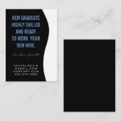 Vet citaat / Blauw Visitekaartje (Voorkant / Achterkant)