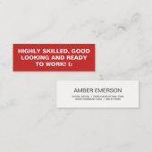 Vet Citaat Mini Visitekaartje (Voorkant / Achterkant)