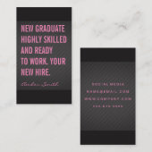 Vet Citaat Textiellijnen Visitekaartje (Voorkant / Achterkant)