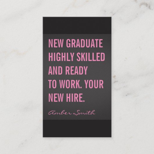 Vet Citaat Textiellijnen Visitekaartje (Voorkant)