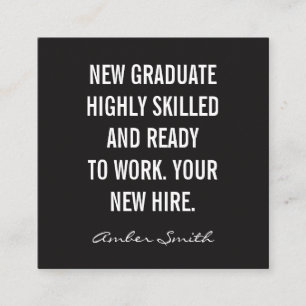 Vet Citaat Vierkante Visitekaartje