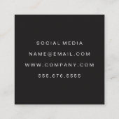 Vet Citaat Vierkante Visitekaartje (Achterkant)