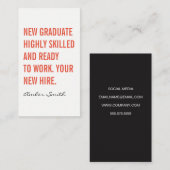 Vet Citaat Visitekaartje (Voorkant / Achterkant)