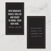 Vet Citaat Visitekaartje (Voorkant / Achterkant)