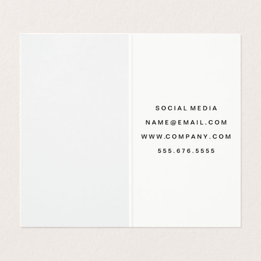 Vet Citaat Visitekaartje (Binnenkant ongevouwen)