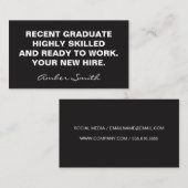 Vet citaat visitekaartje (Voorkant / Achterkant)