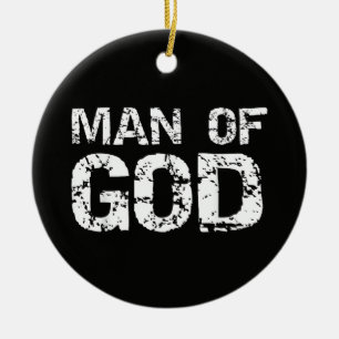 Vet citaat voor christelijke mannen, geloof, gezeg keramisch ornament