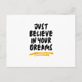 Vet citaat voor Dreamers Minimalistische Inspirati Feestdagenkaart (Voorkant)