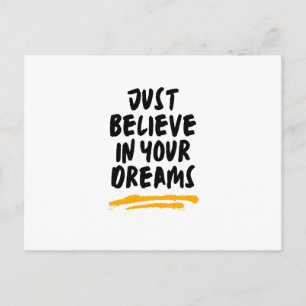 Vet citaat voor Dreamers Minimalistische Inspirati Feestdagenkaart