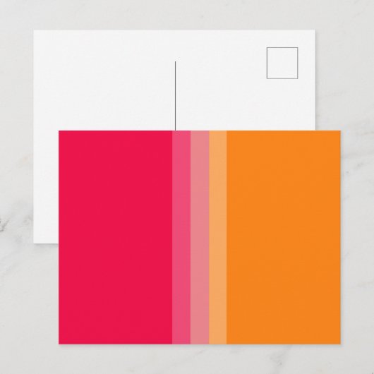 Vet contrast Abstracte kunst Briefkaart (Voorkant / Achterkant)