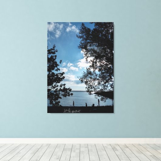 Vet contrast canvas afdruk (Insitu (Houten vloer))