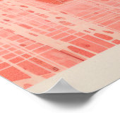 Vet contrast: een symfonie van stijl en kleur poster (Hoek)